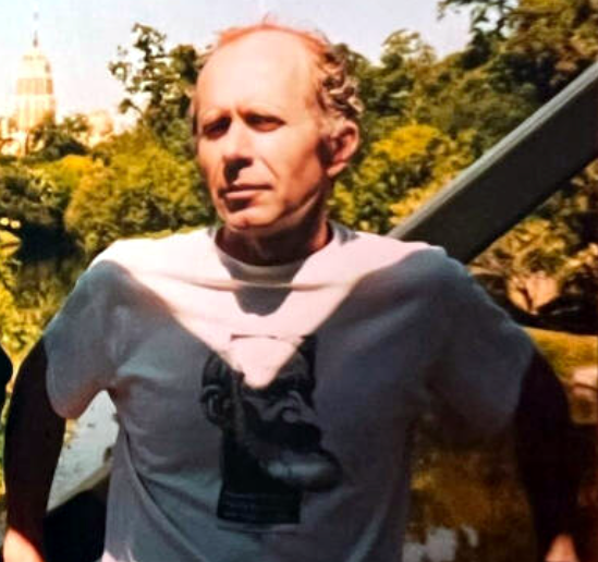 Jim in Central Park, NYC, wearing the t-shirt